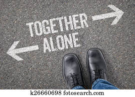 Decision at a crossroad - Together or Alone
