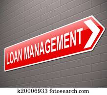  Loan management concept.