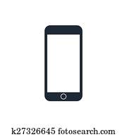 איקון, נייד, smartphone