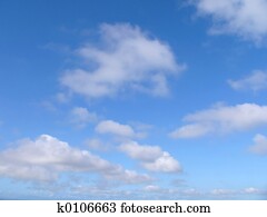 blue sky and clouds