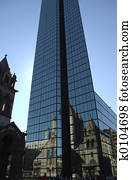 Boston skyline reflections