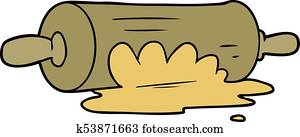 Rolling Pin Clip Art | Our Top 1000+ Rolling Pin Vectors | Fotosearch