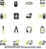 computer repair icon set computer repair icon set