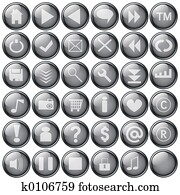 grey web buttons grey web buttons