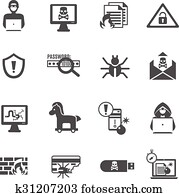 Hacker Icons Set Hacker Icons Set