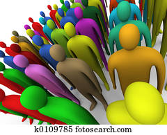 Multicolor crowd #2 Multicolor crowd #2