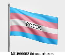 orgullo, palabra, texto, en, el, transgender, bandera, en, trans, colores, azul, rosa, y, púrpura