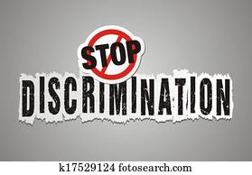 stop discrimination poster, backdrop