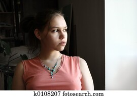 Unhappy teen girl Unhappy teen girl