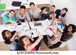University Students Doing Group Study University Students Doing Group Study