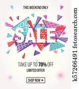 venda, bandeira, modelo, para, shopping linha, desenho