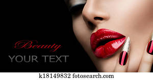 עצב, יופי, דגמן, ., גזור, ו, איפור