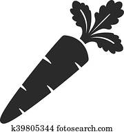Carrot Vector Icon Carrot Vector Icon