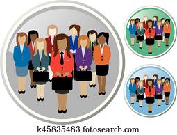 gesellschaft, von, geschäftsfrauen