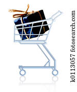 Gift in a cart