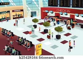 Inside the airport scene Inside the airport scene