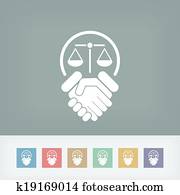 Legal agreement icon Legal agreement icon