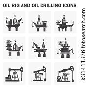 Oil rig icons Oil rig icons