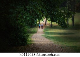 par ancião, passeio