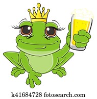 princess frog with drink princess frog with drink