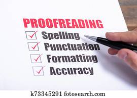 Proofreading Checklist Proofreading Checklist