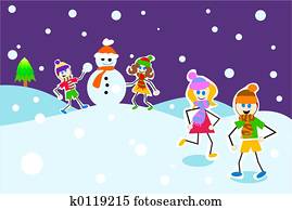 winter kids winter kids