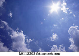 zonnig, hemelen