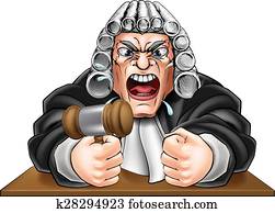 Angry Judge with Gavel Angry Judge with Gavel