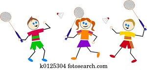 badminton kids badminton kids