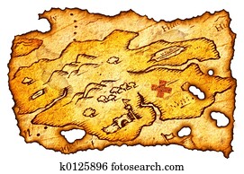 Burnt Treasure Map