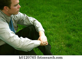 businessman relaxing