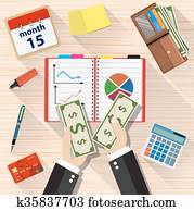 income concept. flat design