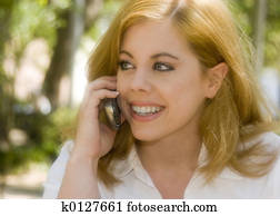 Woman on cell phone