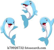 חמוד, ציור היתולי, מצחיק, דולפין, קבע