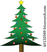 Decorated Christmas Tree Decorated Christmas Tree