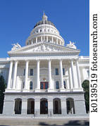 Front of California State Capitol building