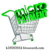 Micro Payments Shopping Cart Buy Send Money Digital Store