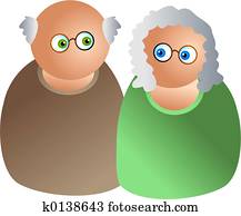 pareja edad avanzada