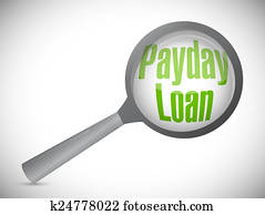 payday loan review illustration design