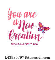 tu, é, um, novo, creation;, a, antigas, tem, passado, away.