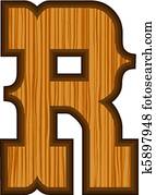 Western R letter Western R letter