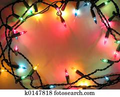 Christmas lights frame Christmas lights frame