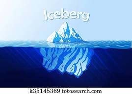 Iceberg in ocean Iceberg in ocean
