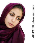 meio oriental, menina