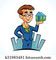 Real estate agent cartoon
