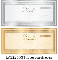 禮物證書, coucher, 附單