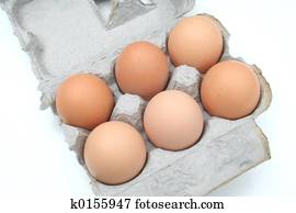 Download Dozen Eggs In Yellow Open Carton Stock Image K4870653 Fotosearch PSD Mockup Templates