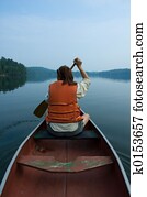 Girl in canoe Girl in canoe