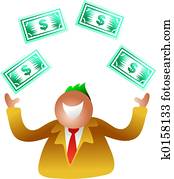 juggling dollars