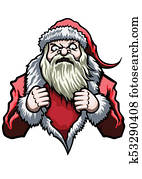 Santa Claus super hero Santa Claus super hero